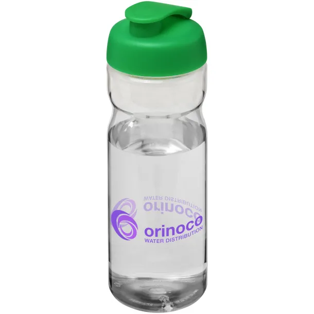 H2O Base® 650 ml flip lid sport bottle White Green