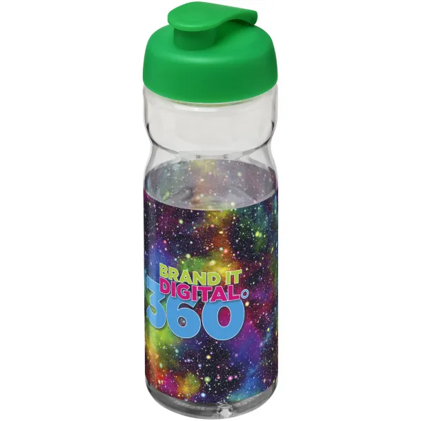 H2O Base® 650 ml flip lid sport bottle - Unbranded White Green