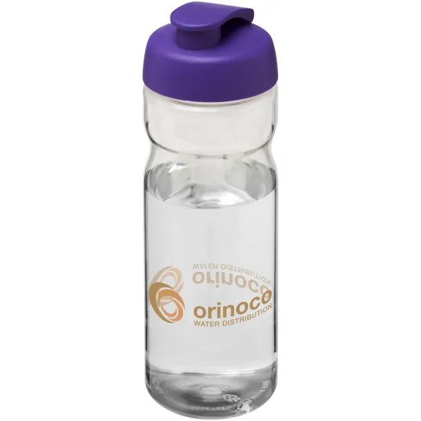 H2O Base® 650 ml flip lid sport bottle - Unbranded White Purple