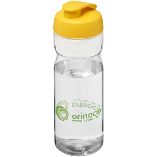 H2O Base® 650 ml flip lid sport bottle - Unbranded White Yellow