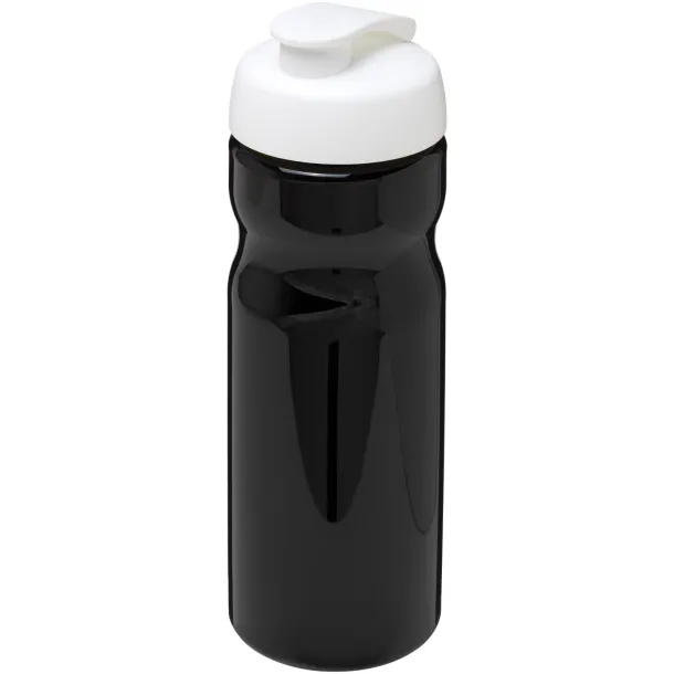 H2O Base® 650 ml flip lid sport bottle Solid black White