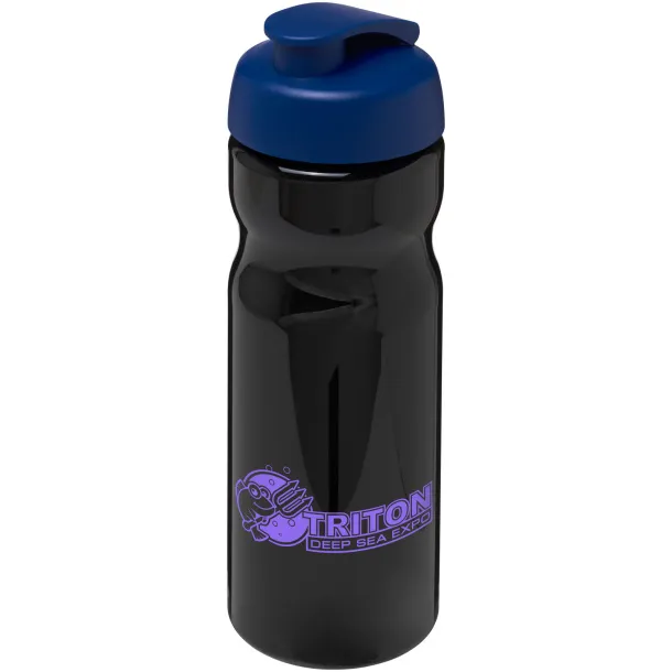 H2O Base® 650 ml flip lid sport bottle Solid black Blue