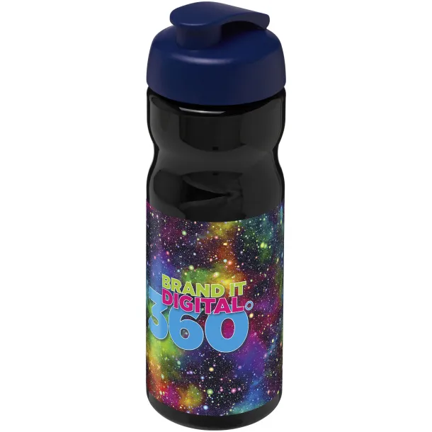 H2O Base® 650 ml flip lid sport bottle Solid black Blue