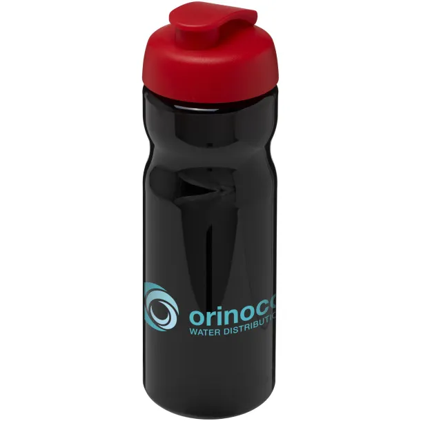 H2O Base® 650 ml flip lid sport bottle Solid black Red