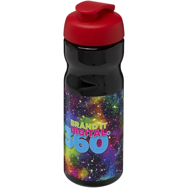 H2O Base® 650 ml flip lid sport bottle Solid black Red