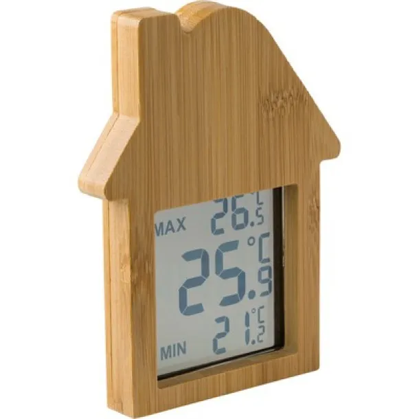  Bamboo weather station "house" brown