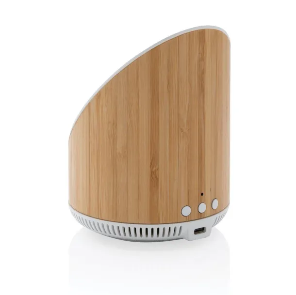 Ovate Ovate bamboo 5W speaker with 15W wireless charger - XD Xclusive Brown 