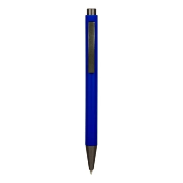  Ball pen from high quality plastic and metal navy blue