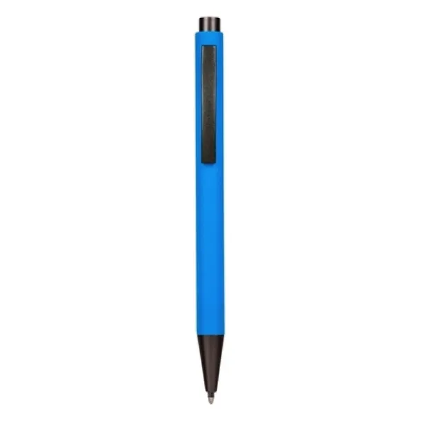  Ball pen from high quality plastic and metal light blue