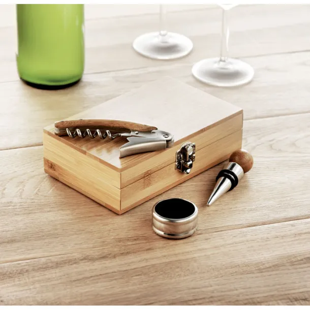 SONOMA Wine set in bamboo box Wood