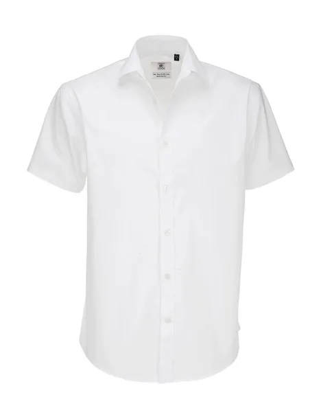  Black Tie SSL/men Poplin Shirt - B&C Bijela