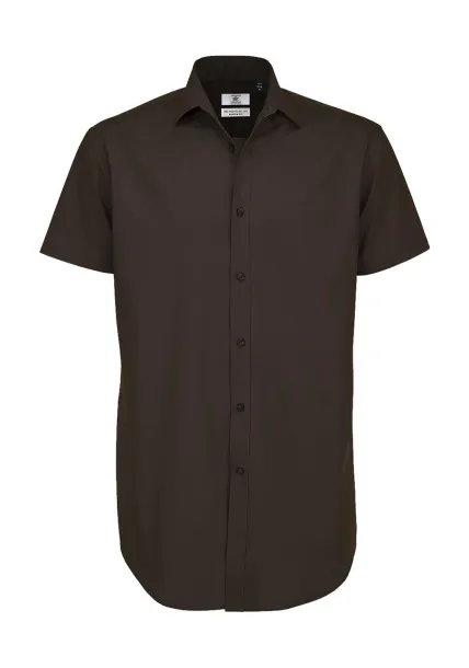  Black Tie SSL/men Poplin Shirt - B&C Coffee Bean