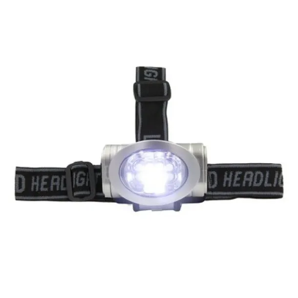  Head torch 8 LED silver