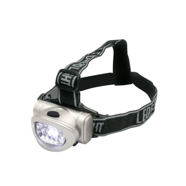  Head torch 8 LED silver