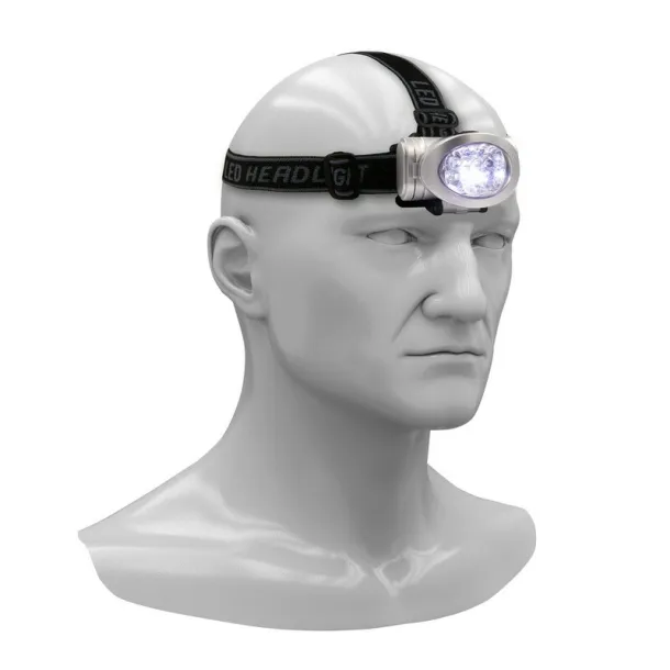  Head torch 8 LED silver