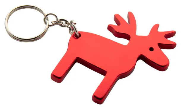 Reinsdyr keyring Red