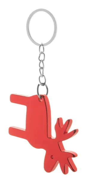 Reinsdyr keyring Red