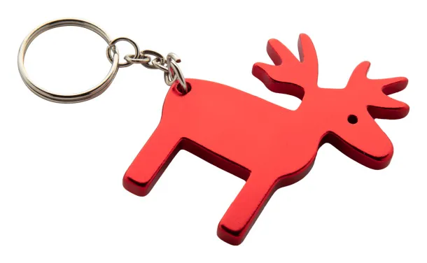 Reinsdyr keyring Red