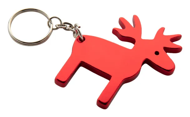 Reinsdyr keyring Red