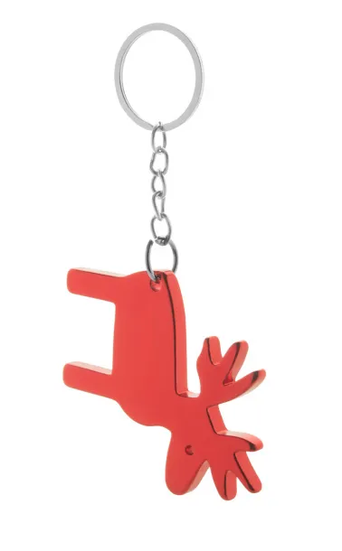 Reinsdyr keyring Red