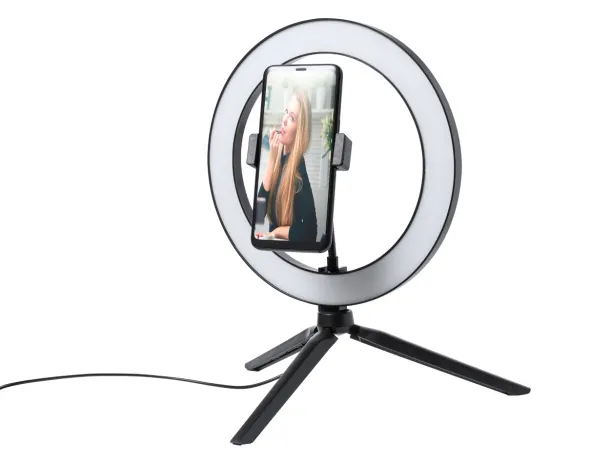 Kristen selfie ring light with tripod Black