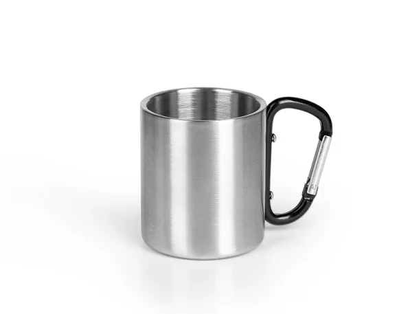 HIKE Metalna šalica, 200 ml Crna