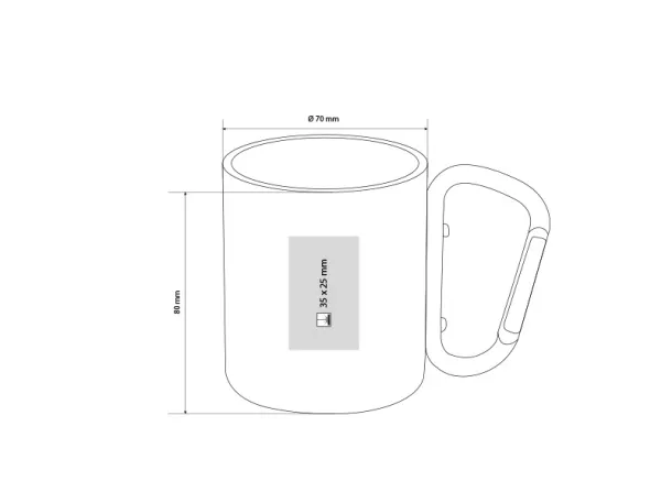 HIKE metal mug Black