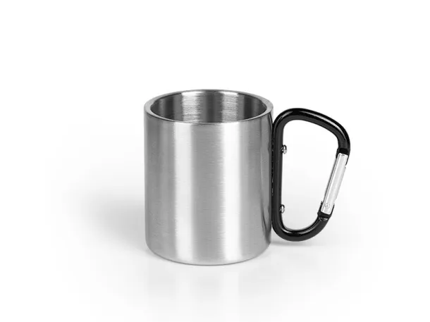 HIKE Metalna šalica, 200 ml Crna