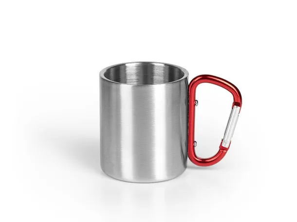 HIKE Metalna šalica, 200 ml Crvena