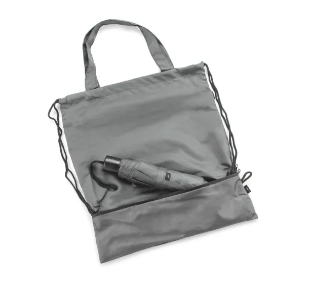 RAINY Drawstring bag with umbrella Cool Gray 10 C