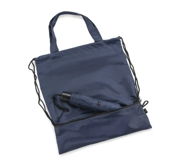 RAINY Drawstring bag with umbrella Mornarski plava