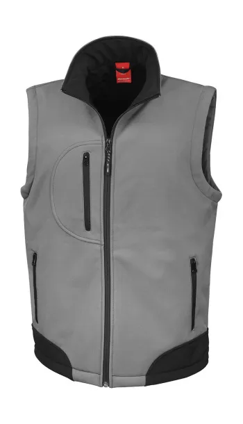  Softshell Bodywarmer - Result Workguard Grey Black