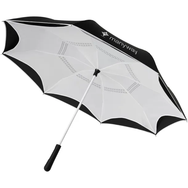 Yoon 23" inversion colourized straight umbrella White Solid black