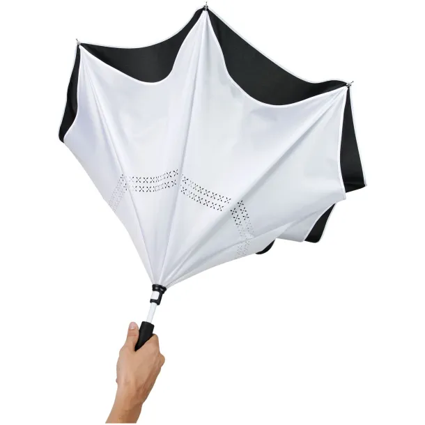 Yoon 23" inversion colourized straight umbrella White Solid black