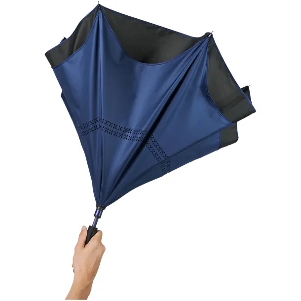 Yoon 23" inversion colourized straight umbrella Navy Solid black