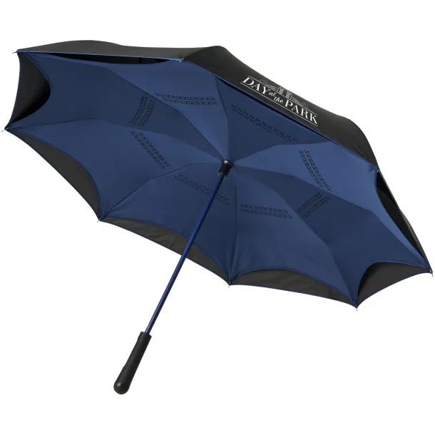 Yoon 23" inversion colourized straight umbrella Navy Solid black