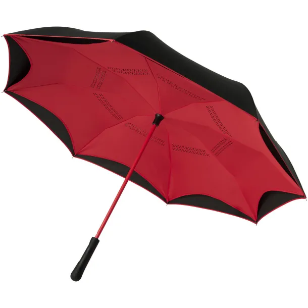 Yoon 23" inversion colourized straight umbrella Red Solid black