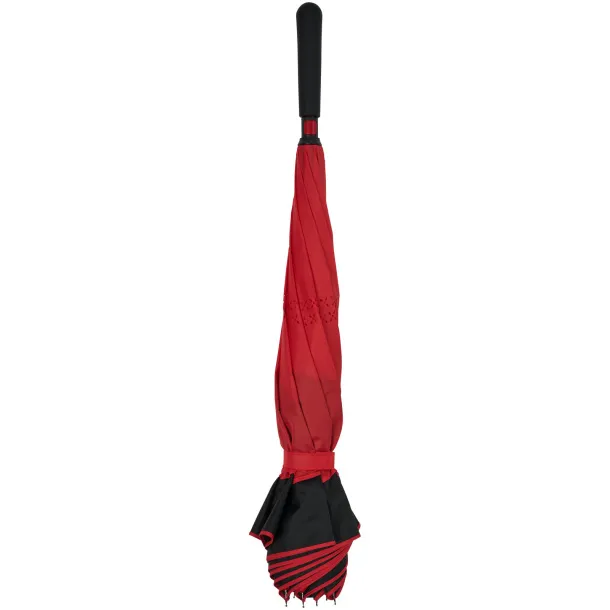 Yoon 23" inversion colourized straight umbrella Red Solid black