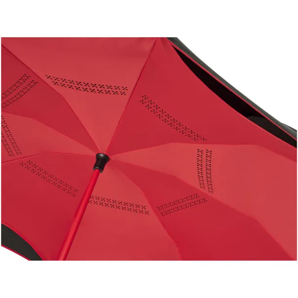 Yoon 23" inversion colourized straight umbrella Red Solid black