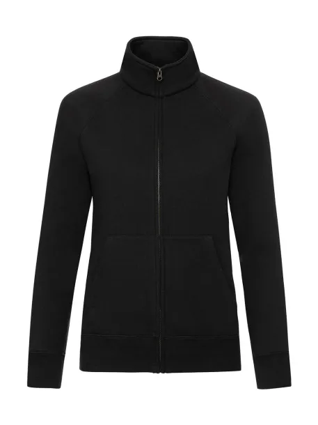  Ženski premium džemper, 280 g/m² - Fruit of the Loom Crna