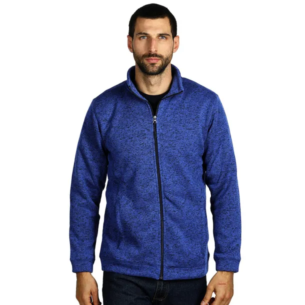 JUMPER Mélange sweatshirt full zipped - EXPLODE Royal blue