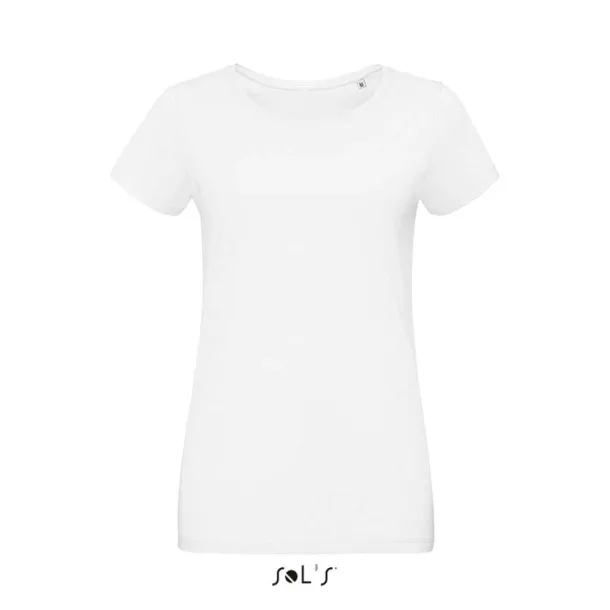  SOL'S MARTIN WOMEN - ROUND-NECK FITTED JERSEY T-SHIRT - SOL'S White