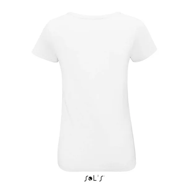  SOL'S MARTIN WOMEN - ROUND-NECK FITTED JERSEY T-SHIRT - SOL'S White