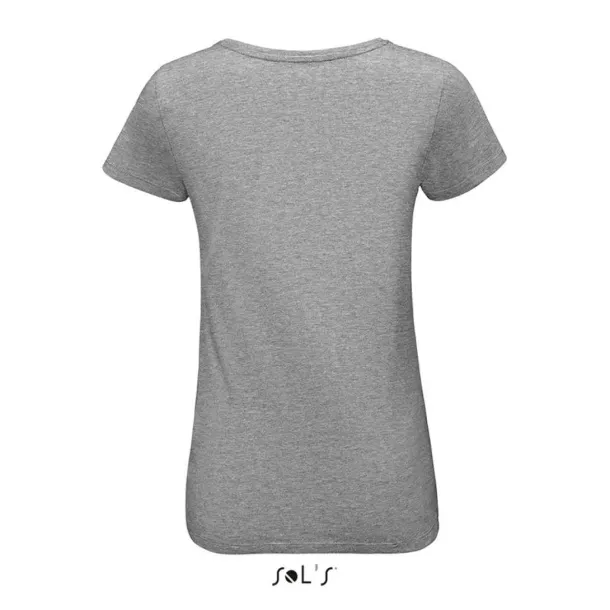  SOL'S MARTIN WOMEN - ROUND-NECK FITTED JERSEY T-SHIRT - SOL'S Grey Melange