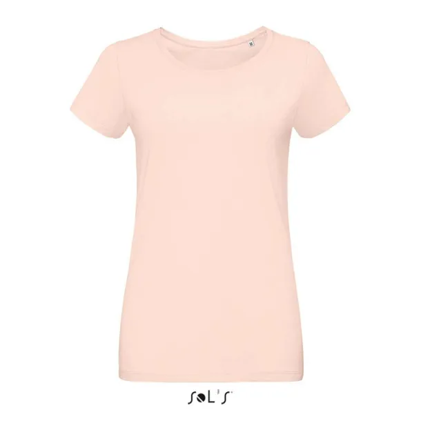  SOL'S MARTIN WOMEN - ROUND-NECK FITTED JERSEY T-SHIRT - SOL'S Creamy Pink