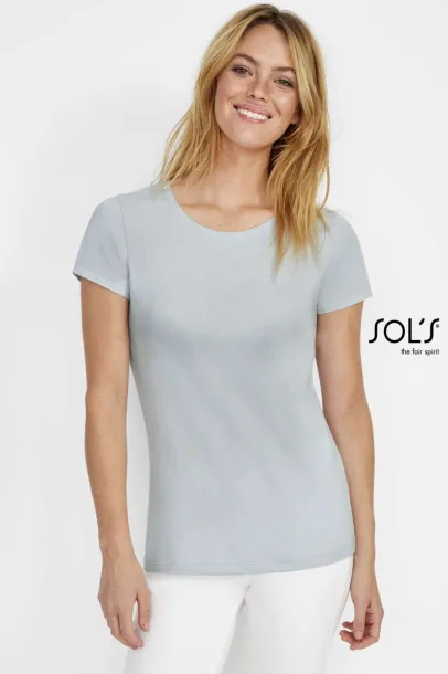  SOL'S MARTIN WOMEN - ROUND-NECK FITTED JERSEY T-SHIRT - SOL'S Tamno Kahki