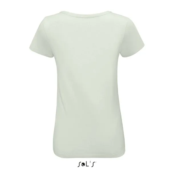  SOL'S MARTIN WOMEN - ROUND-NECK FITTED JERSEY T-SHIRT - SOL'S Creamy Green