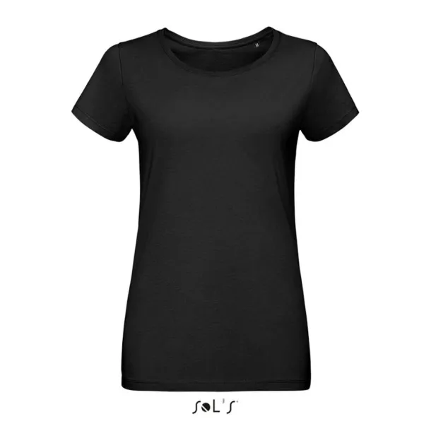  SOL'S MARTIN WOMEN - ROUND-NECK FITTED JERSEY T-SHIRT - SOL'S Black