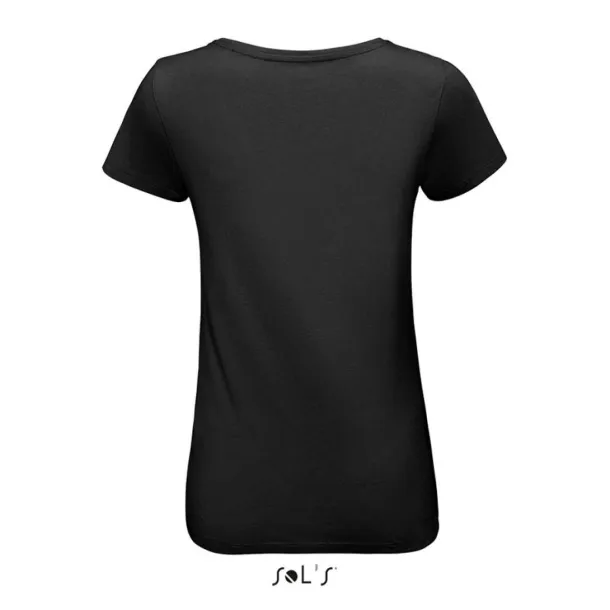  SOL'S MARTIN WOMEN - ROUND-NECK FITTED JERSEY T-SHIRT - SOL'S Black