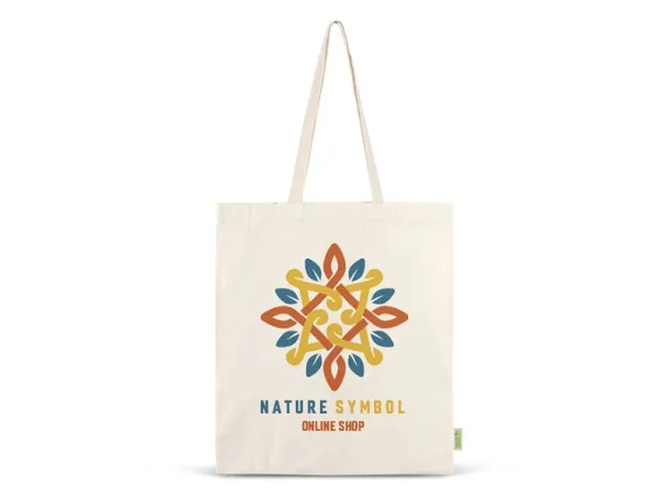 NATURELLA ORGANIC 150 Organic cotton shopping bag 150 g/m2 - BRUNO Cream Bež